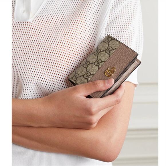 GUCCI Marmont GG logo supreme compact small wallet - Picture 2 of 5